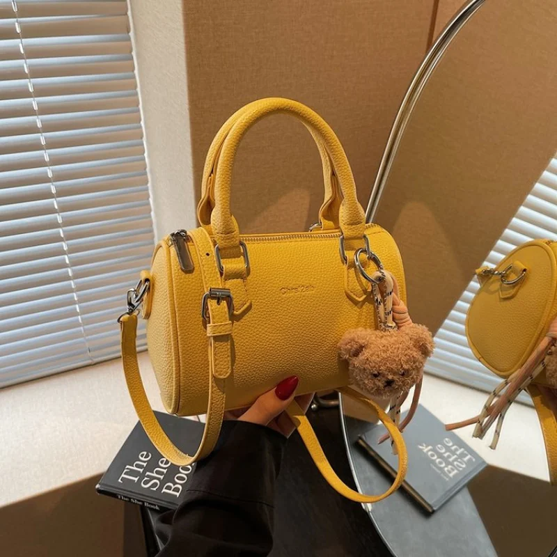 

Fashionable Leather Women's Handbag Luxury Brand Elegant Classic Trendy Paris Vintage Daily Bag