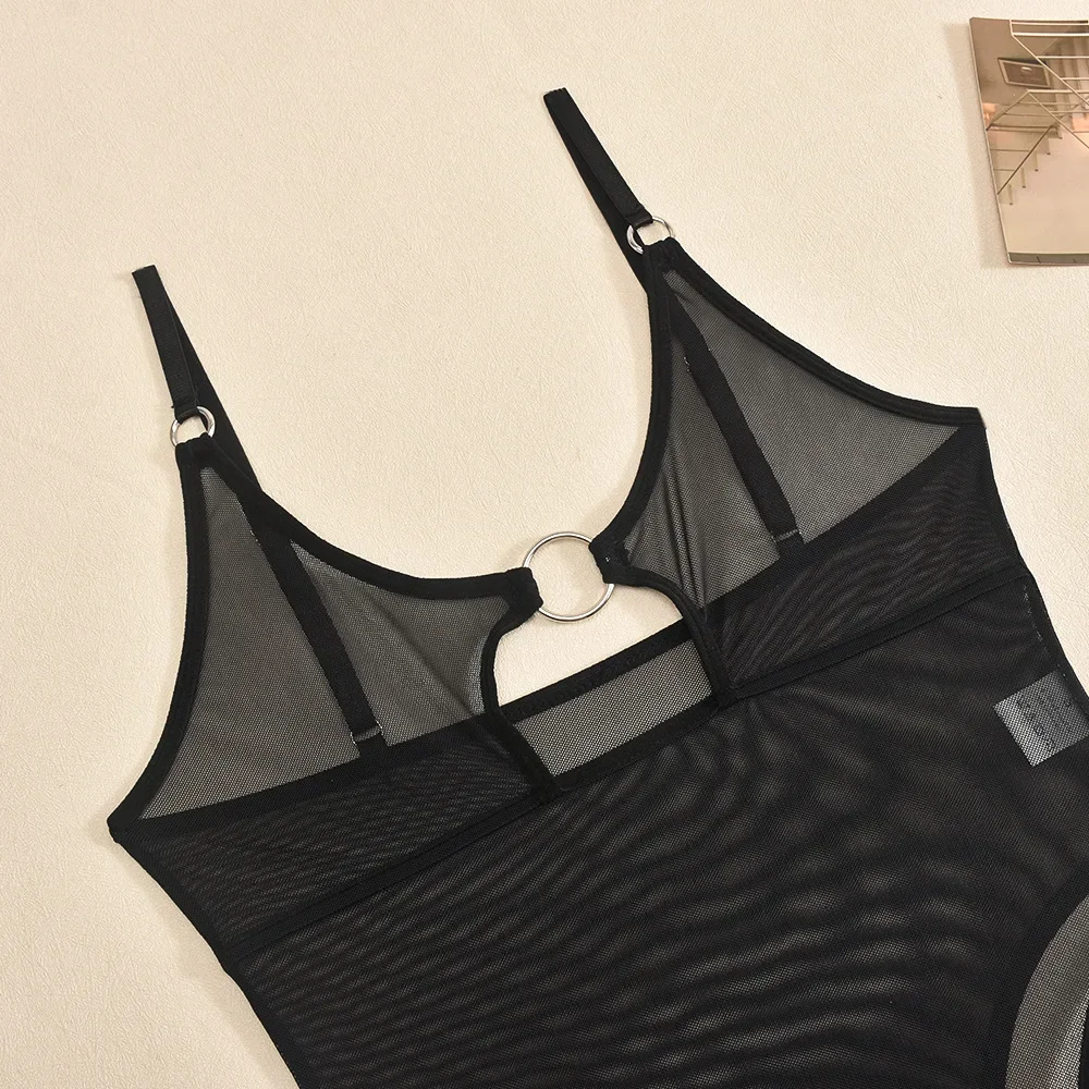 ملابس داخلية مثيرة مثيرة لصيد السمك ملابس داخلية نسائية قطعة واحدة ملابس داخلية شفافة حسية للسيدات ملابس جنسية غريبة ملابس نسائية #5