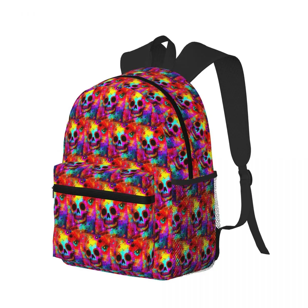 

Sweet Mexico Halloween Sugar Skull Student Backpack School Bag Hiking Travel Daypack for Men Women Bookbag Shoulder Bags