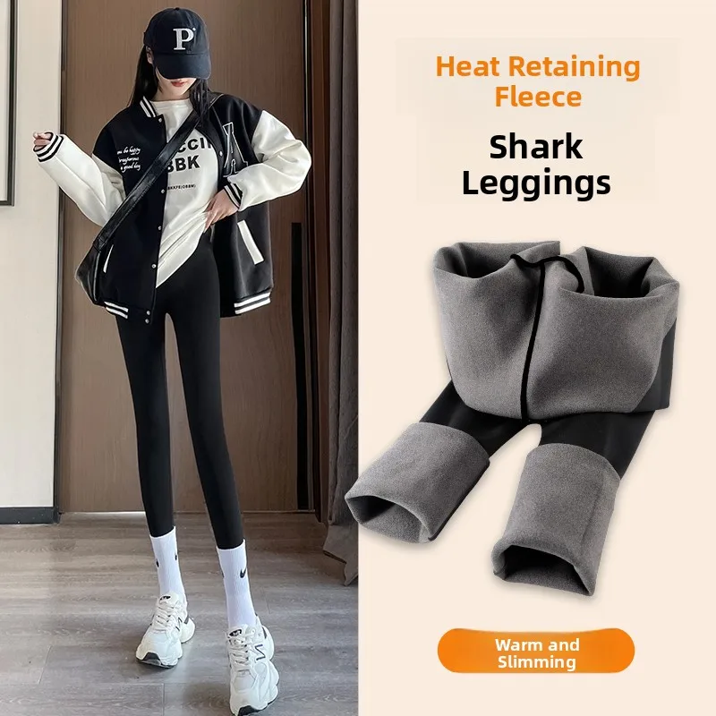 

High Waist Fce Lined Yoga Pants Women's Spring Autumn Winter Elastic Sle Boting Pants Casual Long Trousers