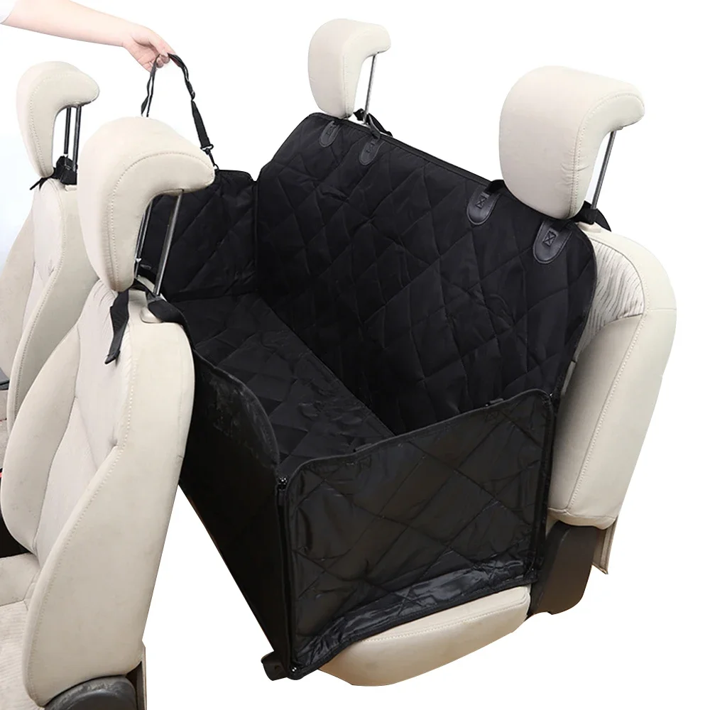 

Best selling waterproof dog car seat pet back seat protector dog car seat cover with pockets