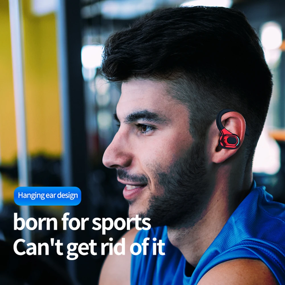 M-F8 Bluetooth 5.2 Headphone Hanging Stereo Music Calls Earphone Ear Hook Mini Headphone Noise Cancelling Sports Gaming Earbuds