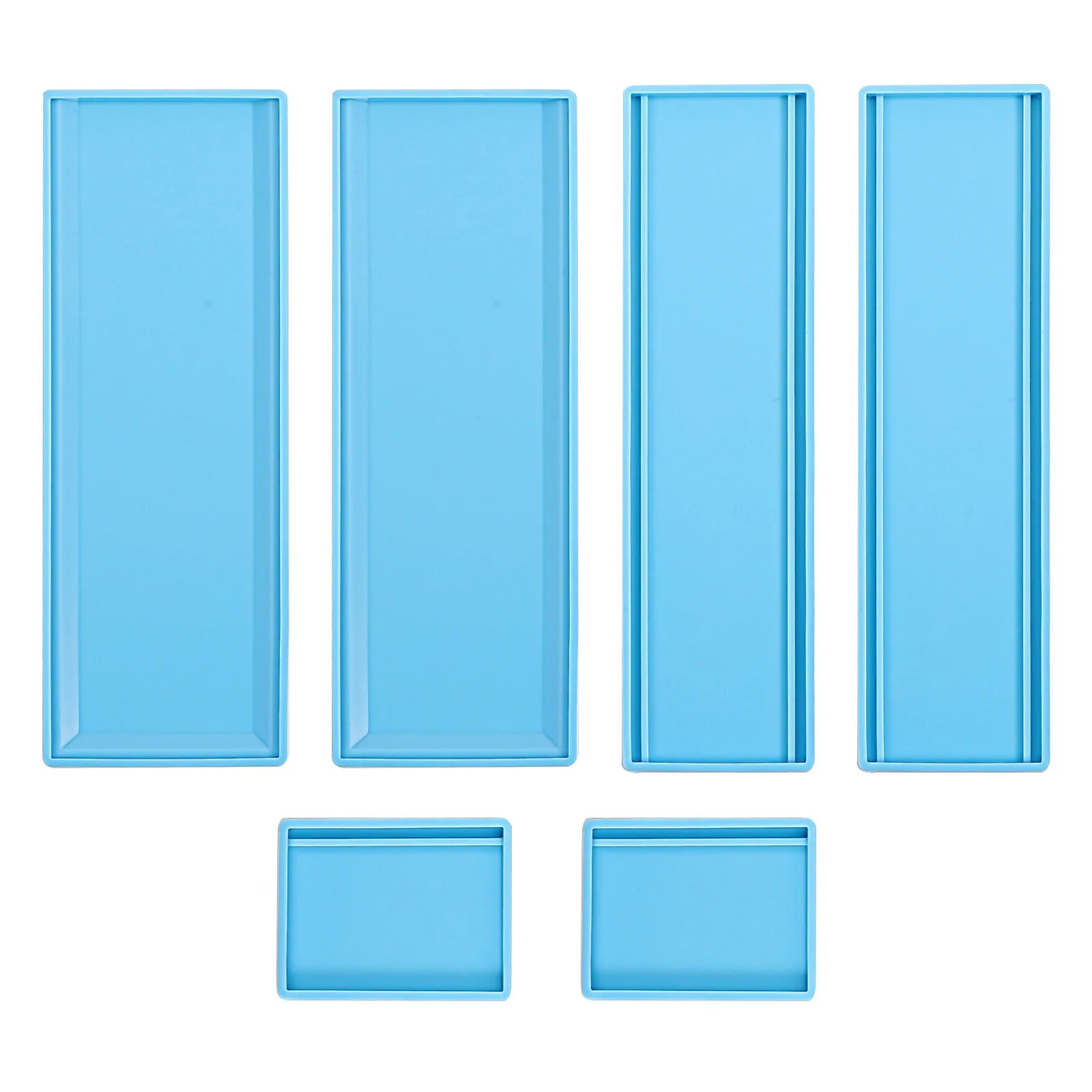 1Set Domino Box Silicone Mold DIY Tool Flexible Reusable Resin Casting Mold Domino Storage Organizer Holder Mould