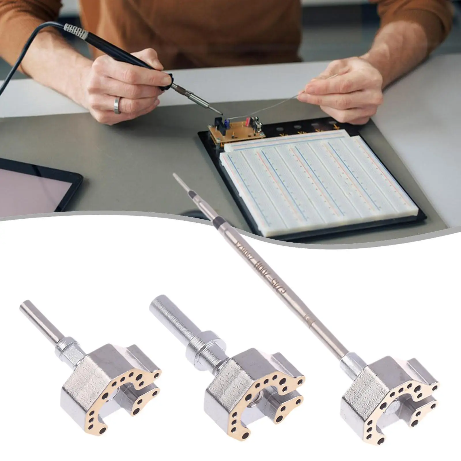 عصا التحكم سبيكة لحام تلميح مباراة 936 قطع غيار المعدات الأساسية للتدفئة سهلة التركيب تحل محل الملحقات القوية المهنية