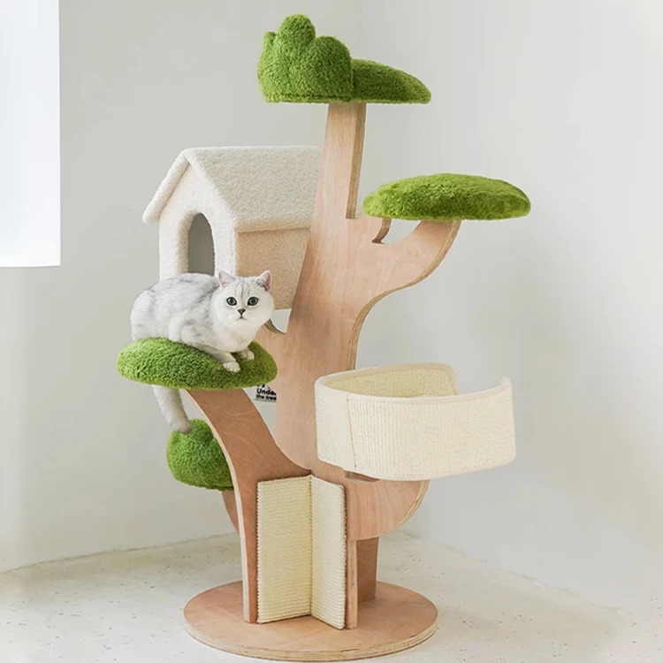 

Multi-layer Cat House Four Seasons Warm Cat Climbing Frame Double-layer Scratching Board Closed Cat House
