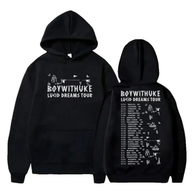 

BoyWithUke Hoodie Lucid Dreams World Tour Merch For Men/Women Unisex Winter Long Sleeve Sweatshirt Streetwear