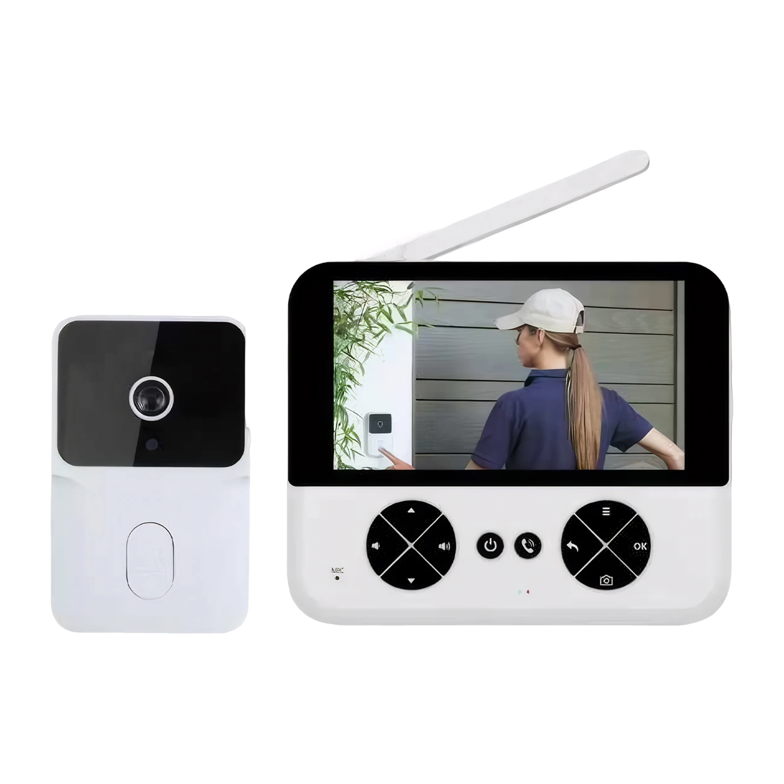 Smart Home Wireless Video Doorbell With Remote Control Features Doorbell With Camera Wifi Wireless