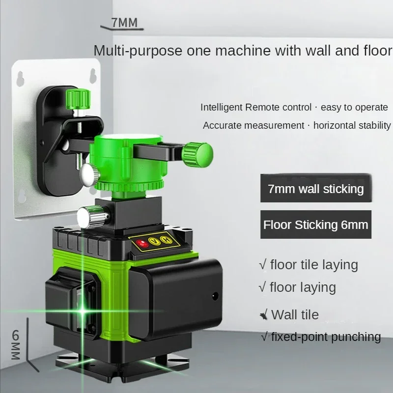 Imagem -06 - Green Laser Nível Instrumentos Ópticos Ferramentas de Construção Medição e Análise Instrumentos Linha Linha 12 16 Linhas