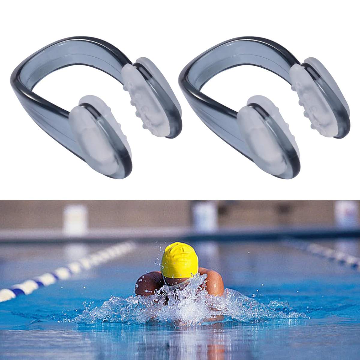 2pcs Swimming Nose Clip Professional Nose Protect Adult Swim Training Antichoking Non-slip Nose Clip Swimming diving accessories