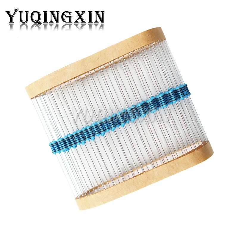 Metal o resistor do filme, 100 PCes, 1/4W, 0R-22M, 1%, 0.25W, 0 2,2 10 100 150 220 270 330 470 1K 2,2 K 4,7 K 10K 47K 100K 470K 1M 10M 20m ohms