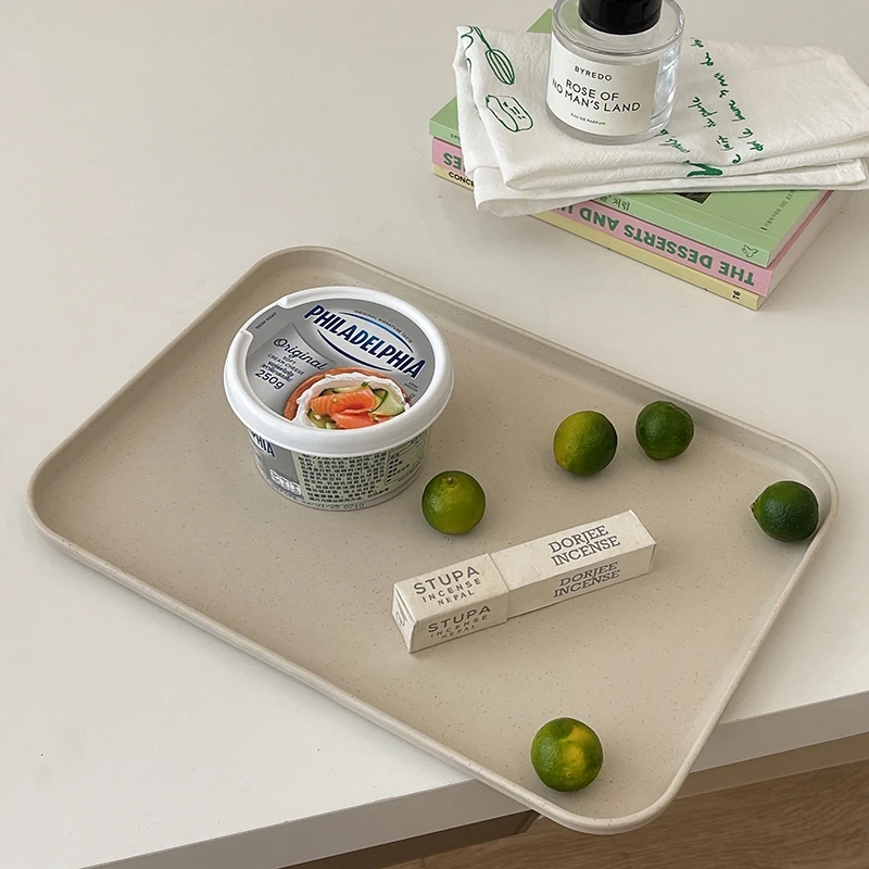 Decorative Storage Tray Fruit Dessert Plate Dining Table Storage Supplies Trays for Kitchen Desk Organizer Accessories