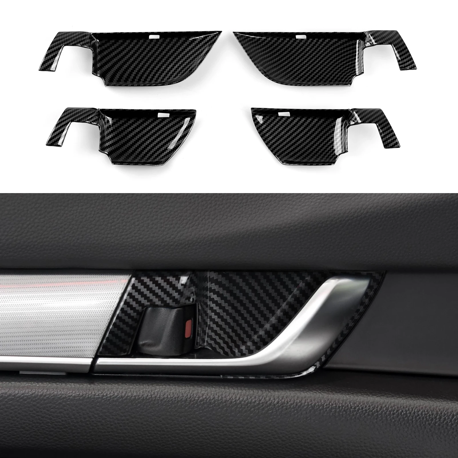 Auto-Mittelkonsole, Schalthebel, Lenkradverkleidung für Honda Accord 10. Generation 2018-2022 Zubehör. ABS-Kohlefaser-Innenausstattung. – Detail 19