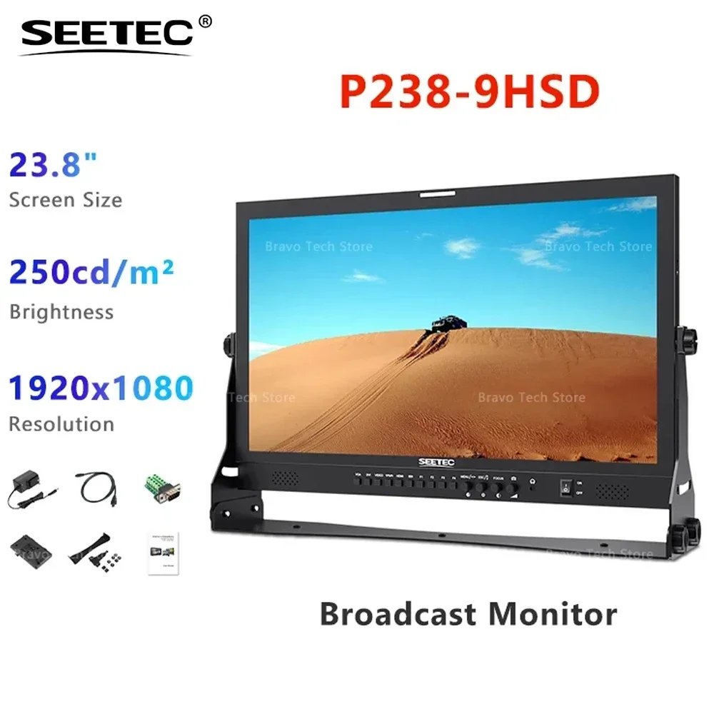 SEETEC P238-9HSD 23.8 inch 3G-SDI 4K z  Broadcast LCD Monitor IPS Full HD 1920x1080