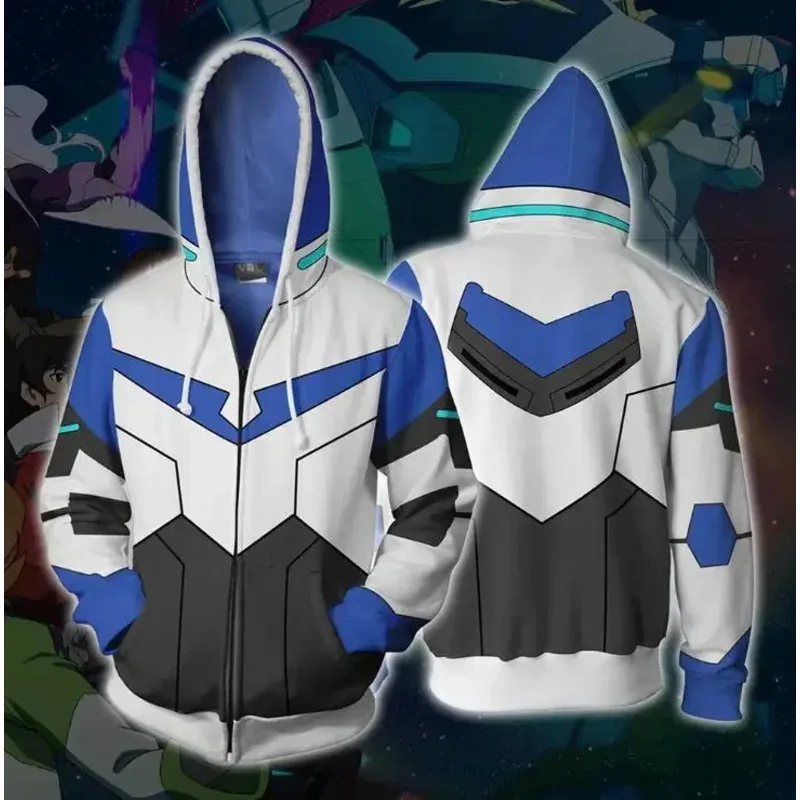Anime Cosplay Voltron Leggendario Difensore Lance Costume Cosplay Lance Cappuccio Giacca Per Costumi di Halloween Uomo Donna Anime Felpa con cappuccio P