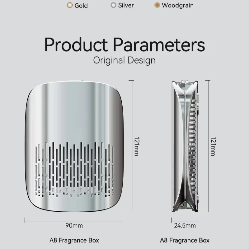 Image 7: Diffuseur de Parfum Portable Sans Fil 2026 Mini pour Voiture, Placard, Salle de Bain, Armoire, Bureau – Écologique avec Tablettes Parfumées