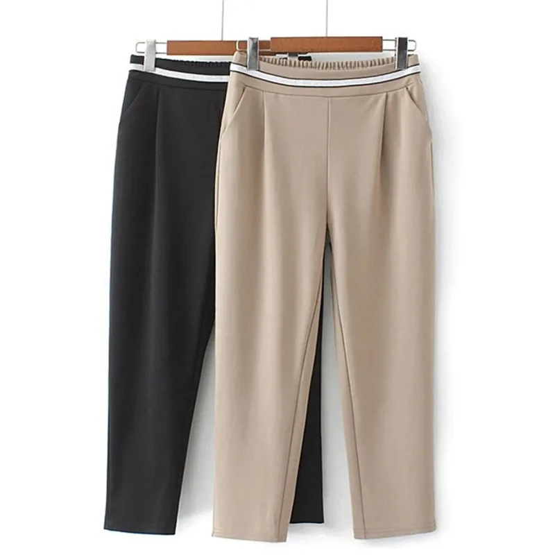 New Fashion Trousers Loose Hose Big Size 4xl Harem Sweatpants Mom High Waist Pencil Pants Casual Women Ankle-length Pantalones