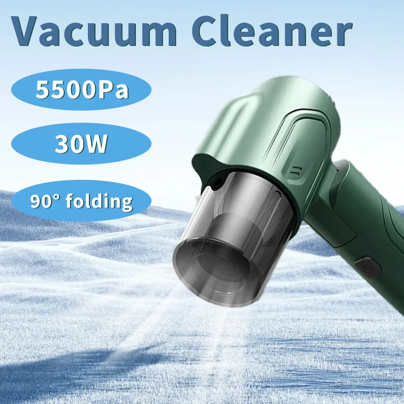 

3 In1 Car Vacuum Cleaner Strong Suction Power Mini Cleaning Machines Dual Use Wireless Handheld Air Blower Cleanings Air Duster