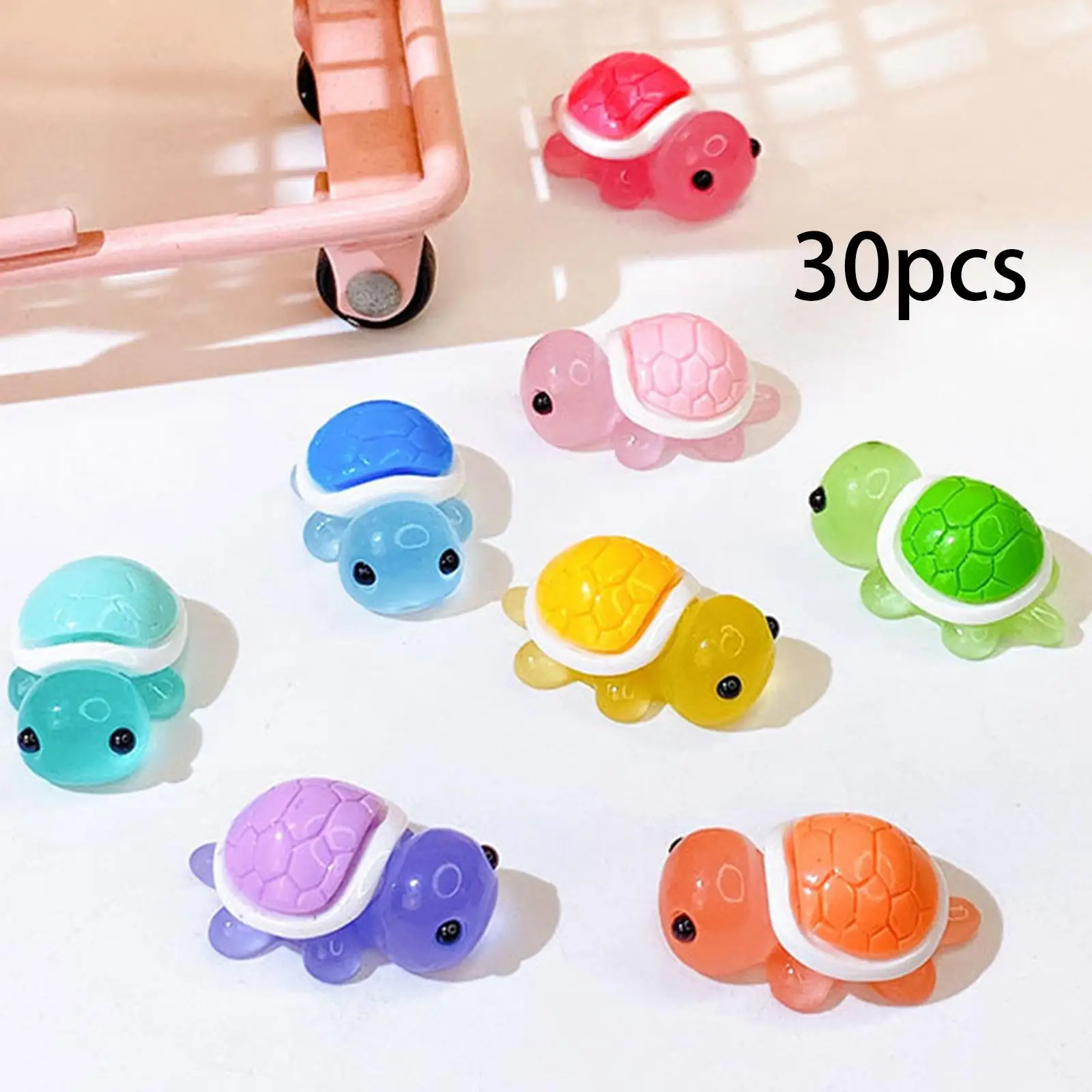 30x Mini Resin Turtle Fish Tank Turtle DIY Crafts Party Favors Tiny Turtle