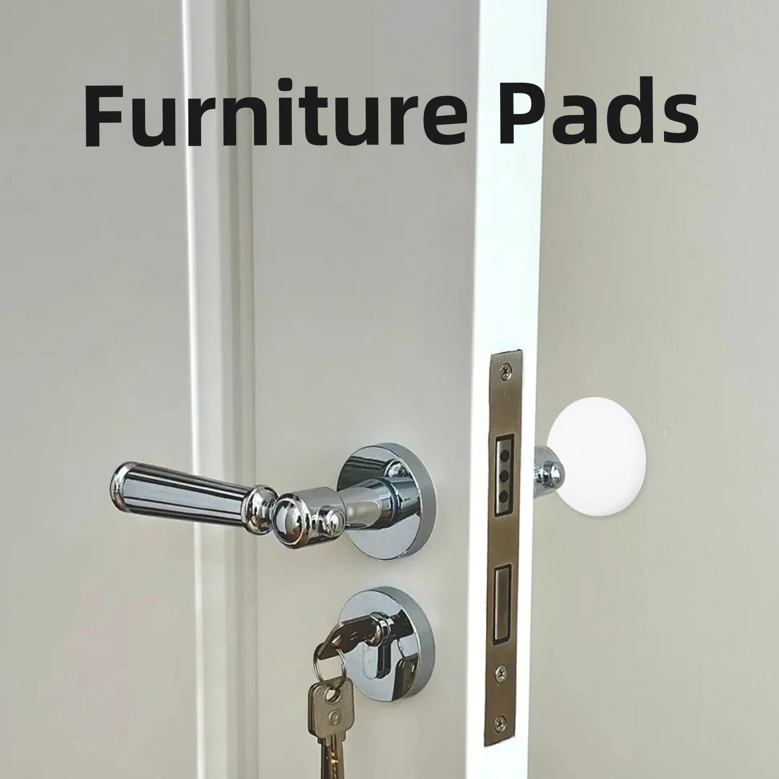 

5pcs Knob Stopper For Wall Pad Knob Protector Thick Cushion Thicken Door Bumper Guard Pads Adhesive Door Stopper