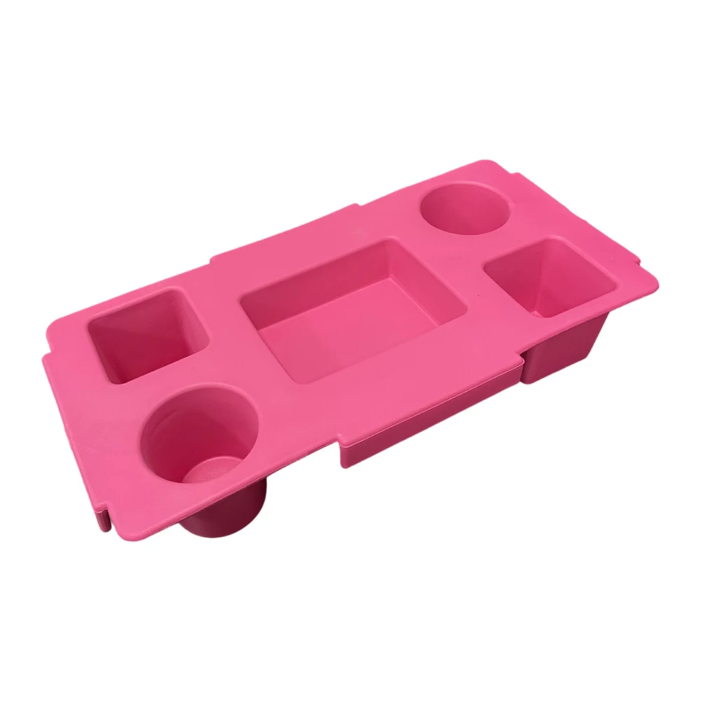 حامل منظم للأكواب، حقيبة مقاومة للماء، حامل هاتف علوي، حقيبة متعددة الوظائف، صينية تخزين علوية، 5 حجرات للشاطئ في الهواء الطلق #4