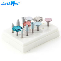 12PCS/Box Dental Composite Polishing Kit RA 2.35mm Rubber Polisher for Contra Angle Handpiece Natural teeth Porcelain Finishing