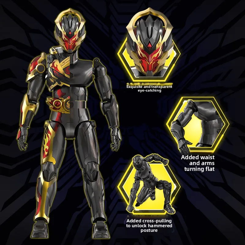 AULDEY, seria Diamond Armor Hero, model 4 - Figurka Wukong z możliwością pozycjonowania, z bronią i 8 ruchomymi stawami - Popularny kolekcjonerski gadżet anime w formie blind box