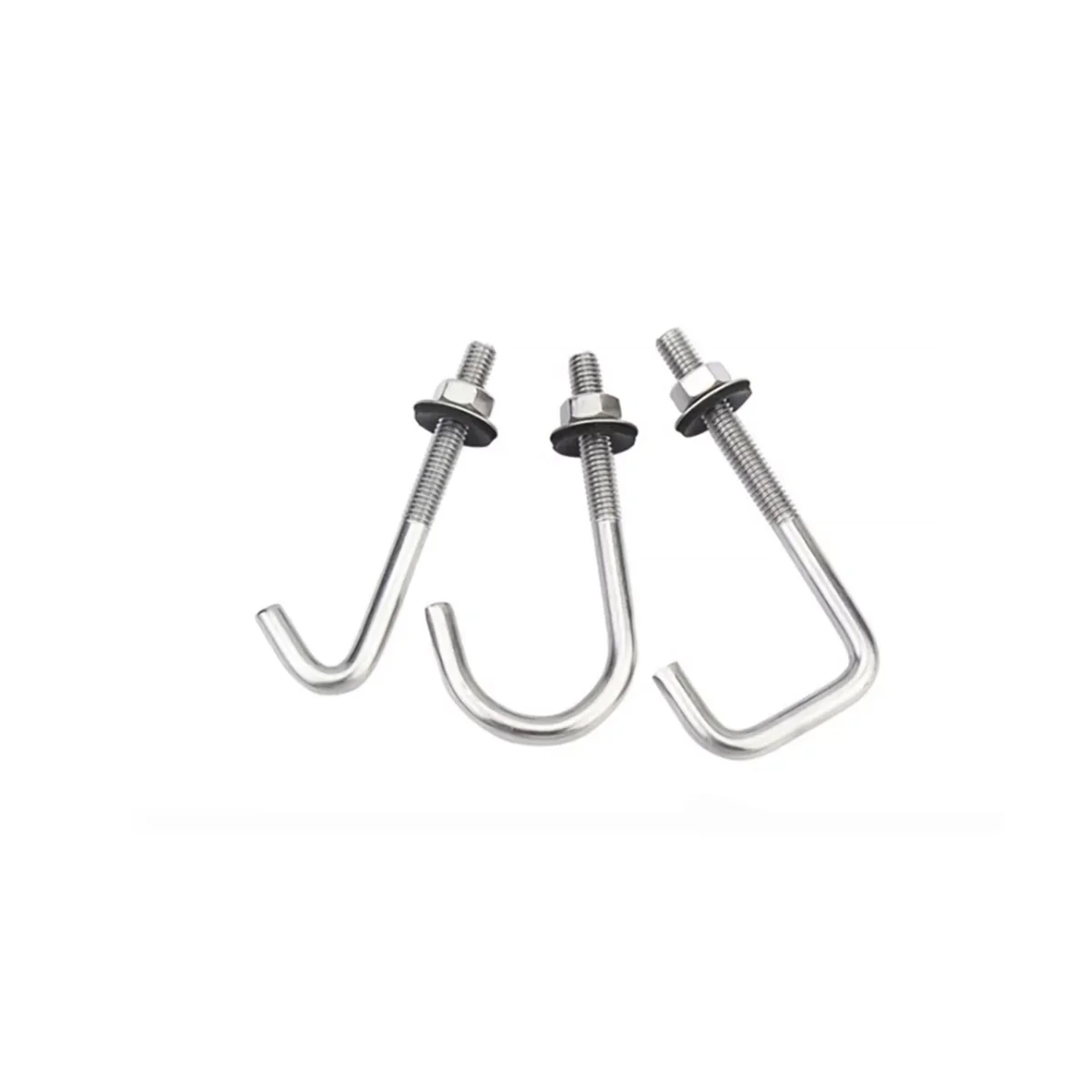 

304 Stainless Steel Square Hook Irregular Screw / Right Angle Hook Bolt