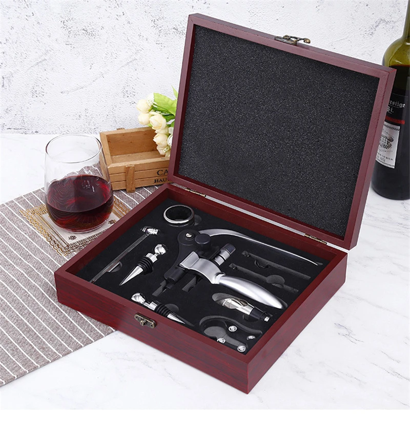 Wine Opener Tool Set Zinc Alloy Rabbit Shape Cork Bottle Opener Kit Professional Corkscrew Pourer Set Gift Box Set