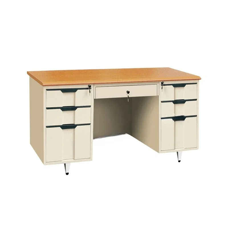 مكتب الموظفين مع أدراج خزانة ملفات مكتبية بسيطة وحديثة مقعد الموظفين #1