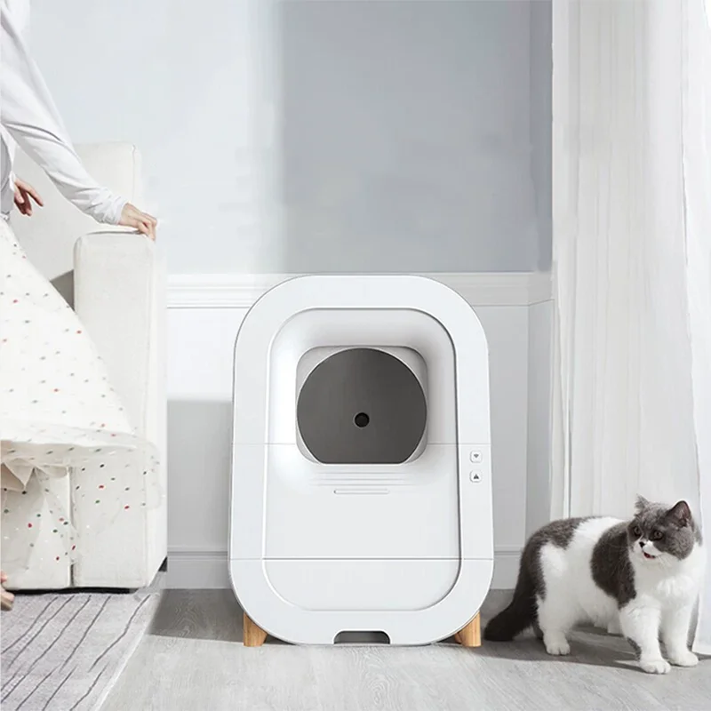 

Self-Cleaning Easy To Disassemble For Large Cats Automatic Cat Litter Box Self Cleaning Cat Litter Box