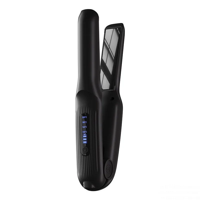 Hair Crimper Hair Straightener Brush USB Wireless Hair Straightener, Mini Portable 2-in-1 Straightener & Curler - view 6