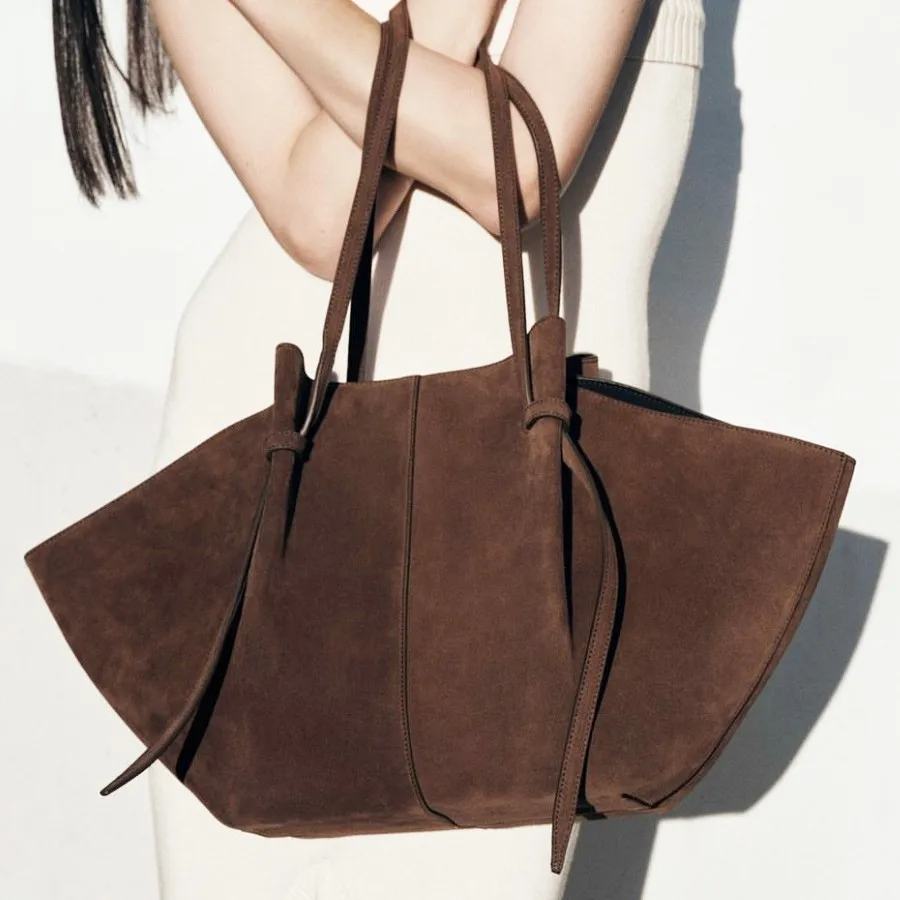 

Retro Large Capaci Single oulder Armpit Bag Cross-Border New Simple Faion Simulation Leather Tote Women's Bag