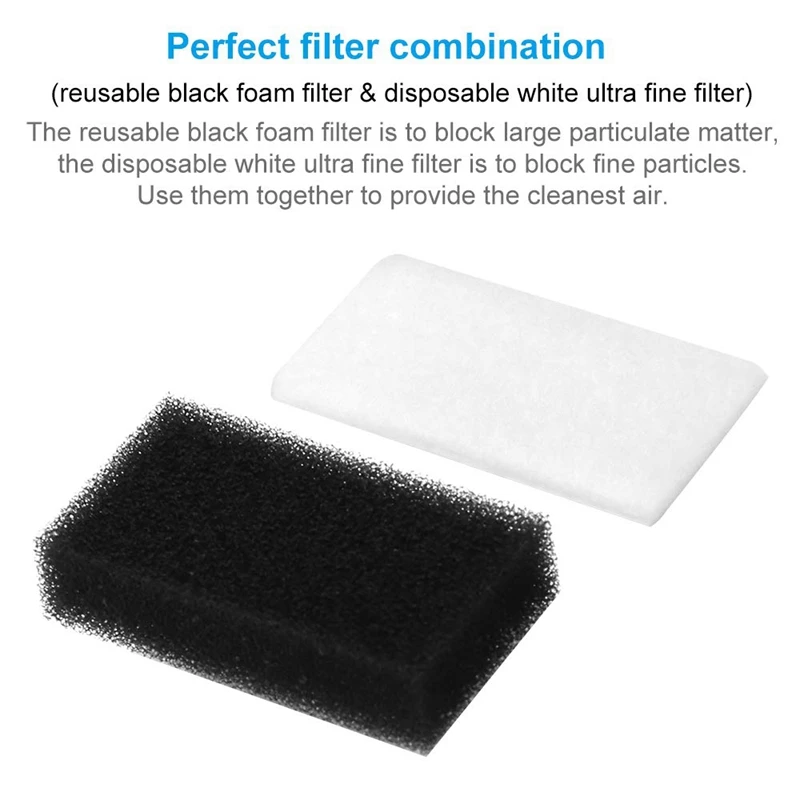 100PCS CPAP Filters For  Respironics Premium Foam Filter And Ultra Fine Filters Respironics M Series