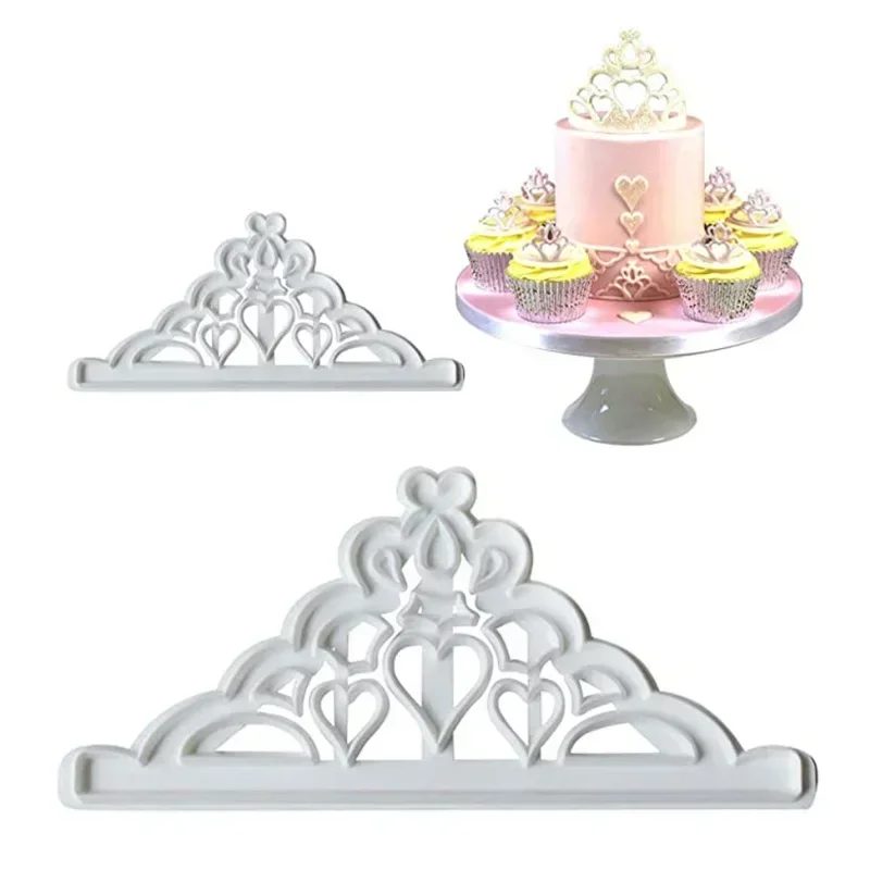 

2pcs Crown Silicone Cake Mold Cake Decorating Tools Baking Accessories Cookie Chocolate Mold Fondant Molds for Cake Decorating