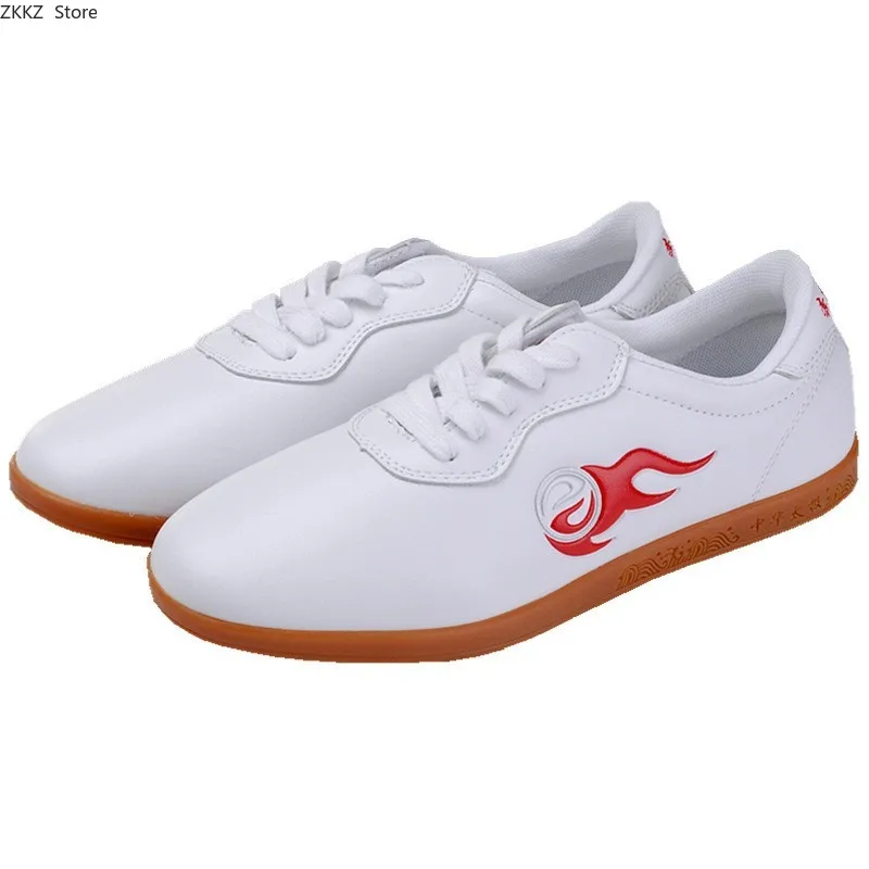 

Real leather Kung Fu Tai Chi Shoes Martial Arts Sports Wing Chun Wushu Excercise Sneakers Chinese Traditional Shoes