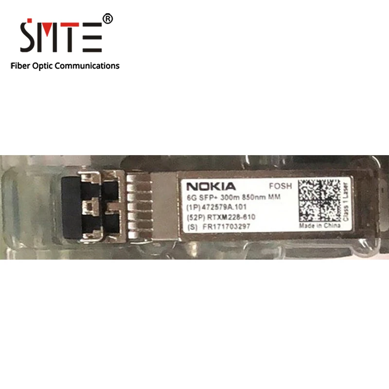 NOKIA RTXM228-610 SFP+ 300M 850NM Multimode FOSH 6G LC Fiber Optical Module Transceiver