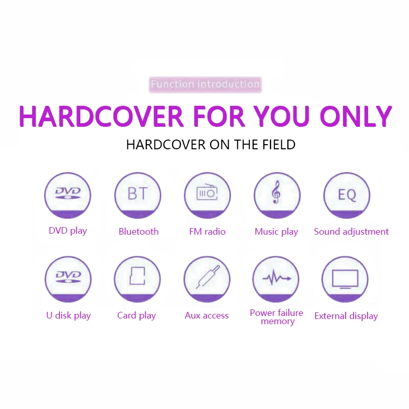 새로운 1 Din 자동차 라디오 DVD VCD CD 플레이어 블루투스 12V 오디오 DVD Autoradio 스테레오 MP3 플레이어 SD/USB/AUX -인 대시 핸드 프리