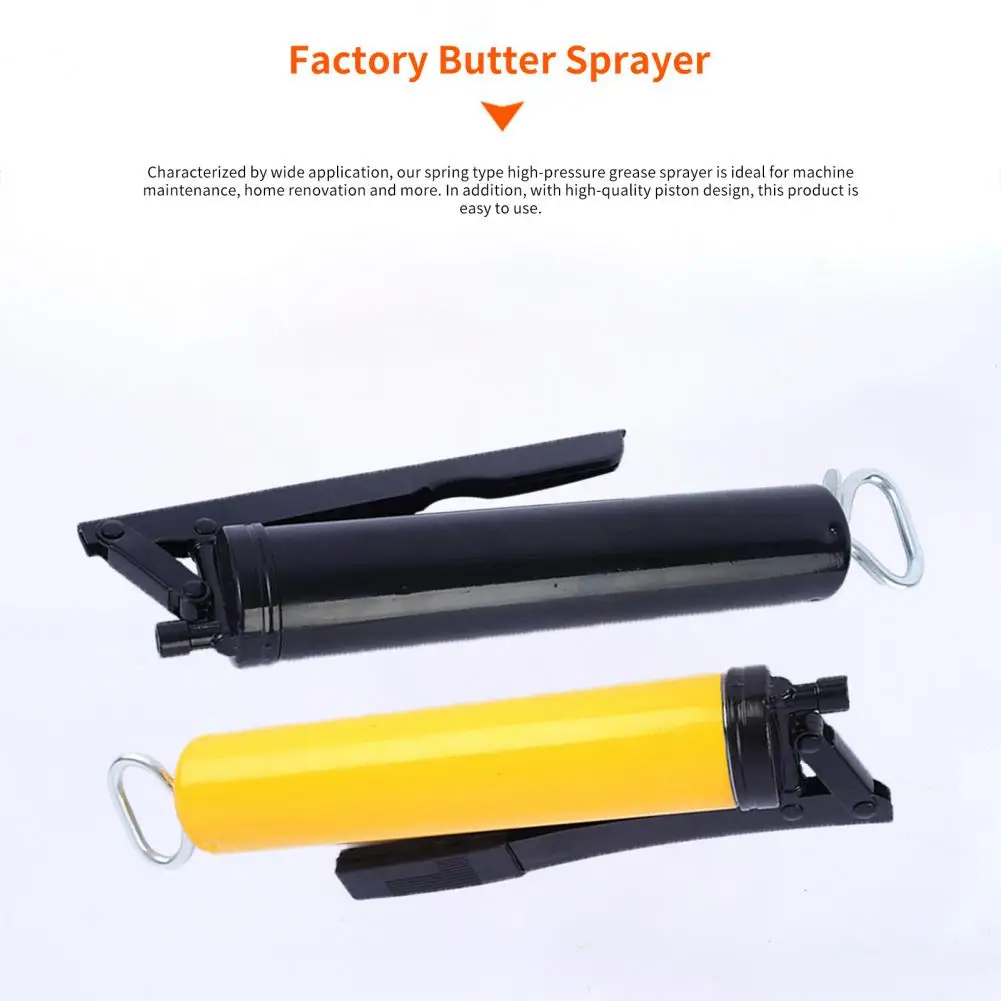 Premium Grease Spraying Machine  High Pressure Zinc Alloy Factory Butter Sprayer  Single Piston Spring Type Grease Sprayer