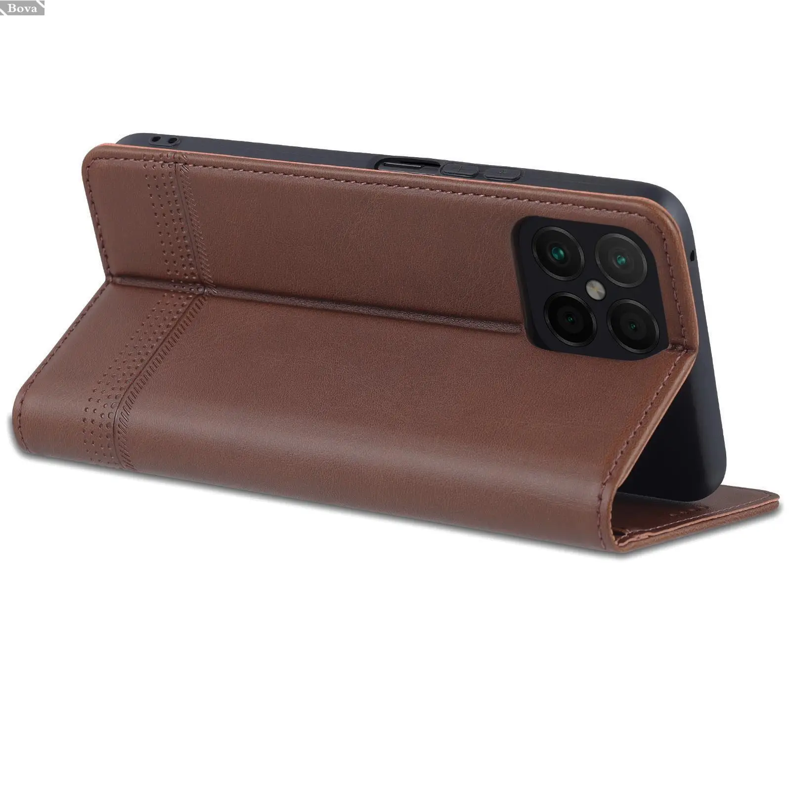 Deluxe Magnetic Adsorption Pu Leather Fitted Case for Huawei Honor X8 (4G 6.7\
