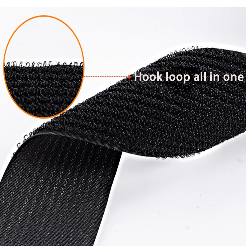 2Meters Hook And Loop Integrated Fastening Tape Cable Ties Strong Sticky Nylon Reverse Buckle Magic Belt Can Be Cut  At Will