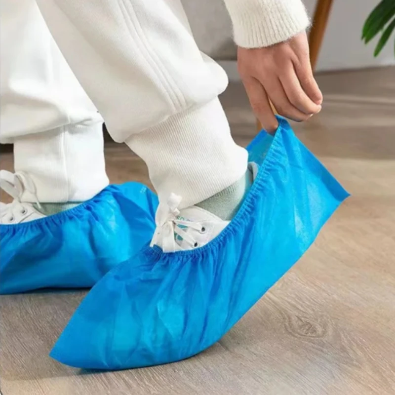 Reusable Shoe Covers New Non-woven Shoe Cover Household Thick Washable Shoes Covers Non-slip Non-disposable Guests Family Tools