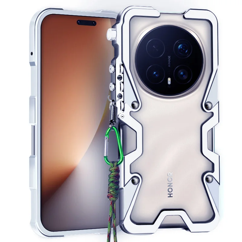 

Armor Screw Metal Frame Shockproof Cover For Honor Magic 8 pro Aluminium Bumper Cases Heavy Duty Fundas For Honor magic 8 pro