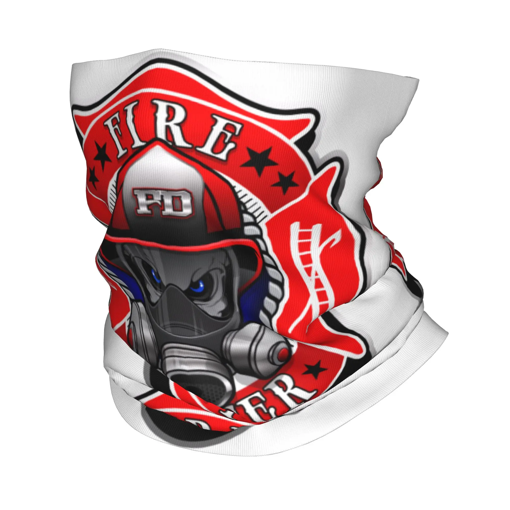 Fire Rescue Firefighter Bandana Neck Warmer Men Women Winter Hiking Ski Scarf Gaiter  Face Cover