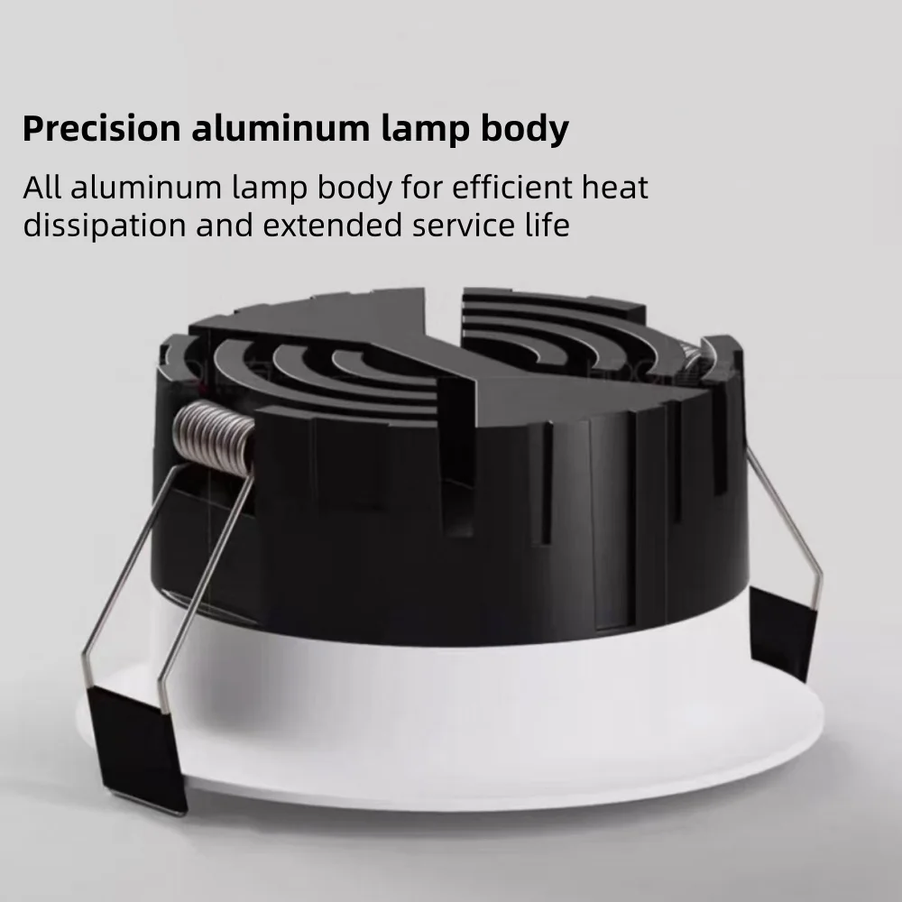 LED embedded tube light circular anti glare ceiling light hole size 75cm 12W dimming ceiling light indoor lighting spotlight