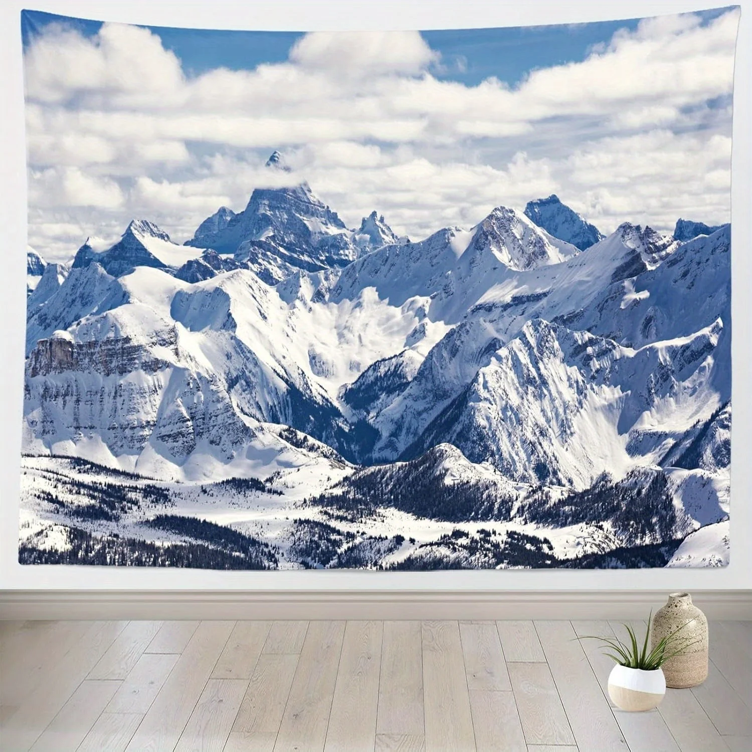 Une tapisserie avec un motif d'œil tout-voyant fascinant, en polyester lavable en machine, idéale pour la décoration de la chambre et du salon.
