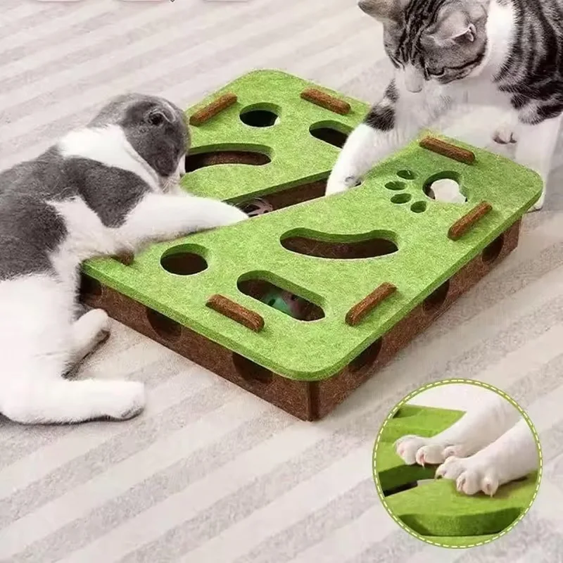 Kratzbäume für Katzen im Innenbereich, Sisal-Katzen-Kratzbaum, Kätzchen, interaktives Spielzeug, Indoor-Übungsspielzeug, Unterhaltungsbedarf – Detail 2