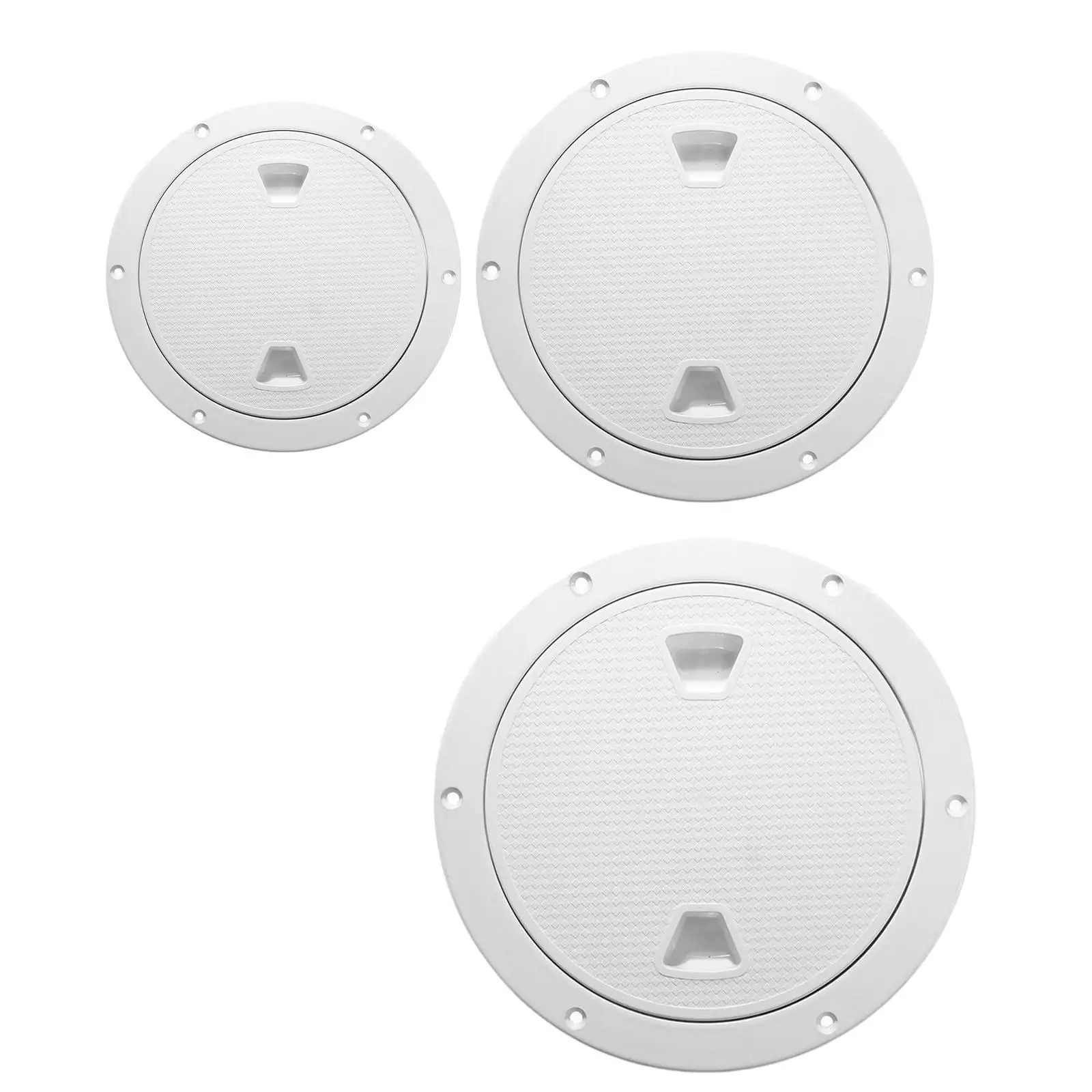 Boat Hatch Cover Ships White with Stainless Steel Screws Round RV Non Slip