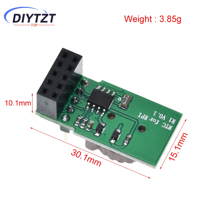Модуль DIYTZT Raspberry Pi RTC DS1307 IO Pin Connect, совместимый с Raspberry Pi 3B Pi 3B+