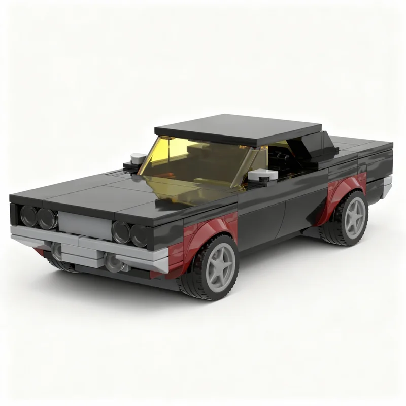 325pcs MOC Plymouth Road Runner City Champions Model Building Blocks Christmas Gifts Toys Architecture Creative Idea Education view 3