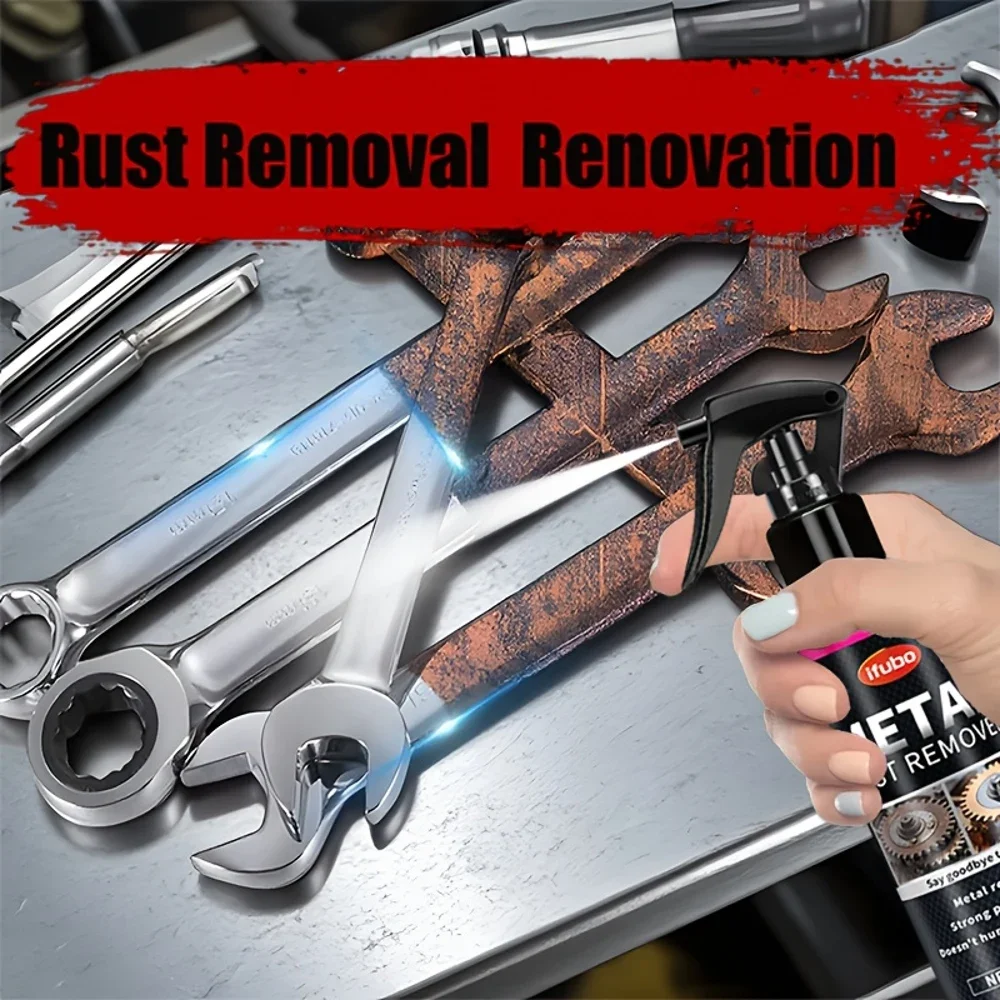 

IFUBO Средство для удаления ржавчины и полировки металла — 100 мл Быстродействующий очиститель, реставратор, протектор для автомобиля, инструменты, замки, винты, садовое снаряжение